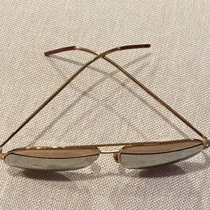 Dior | Accessories | Christian Dior Cd Mirrored Split Gold  display picture 2